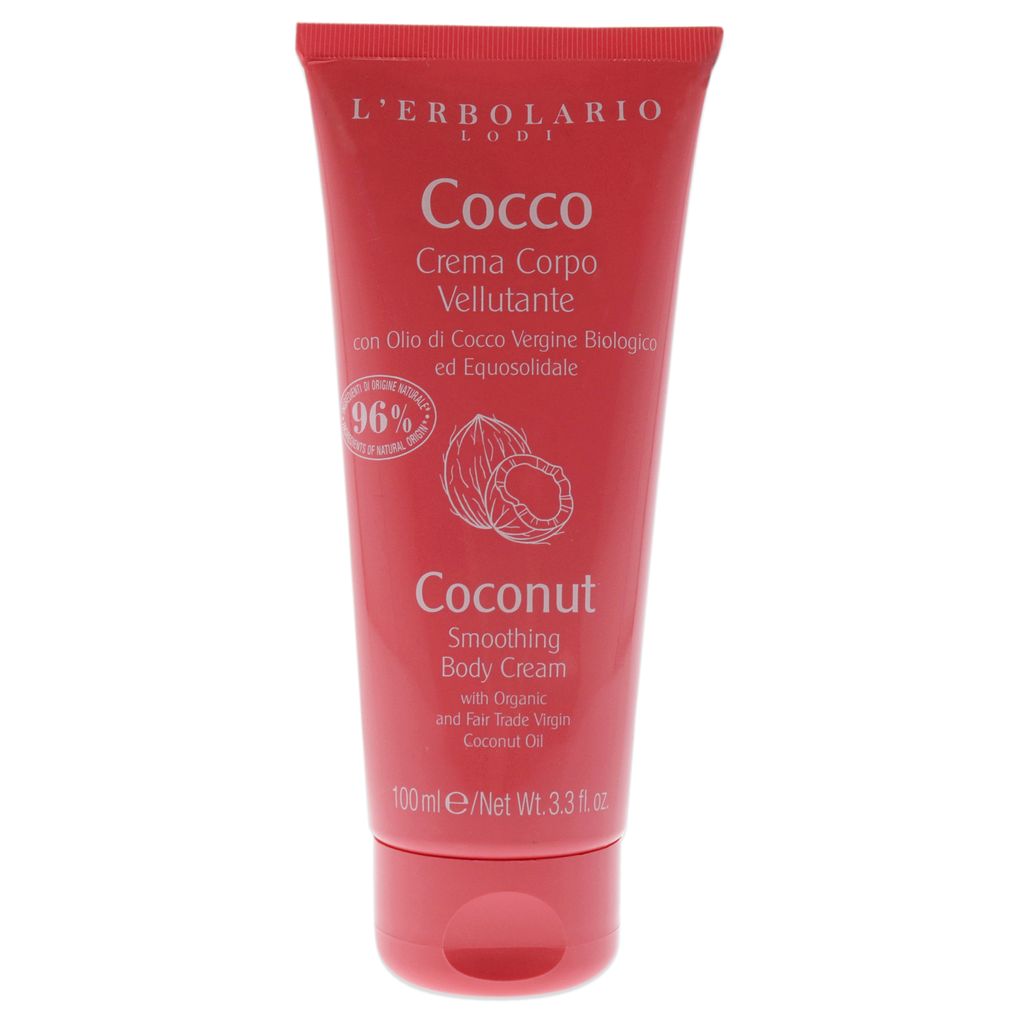 Smoothing Body Cream  Coconut By Lerbolario For Unisex 33 Oz Body Cream
